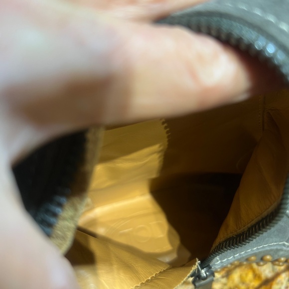 Tod’s vintage Birkin boots in Olive suede leather size 36.5 - Picture 11 of 12